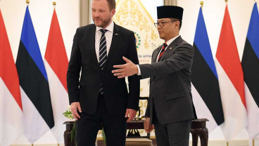 Menlu Sugiono Bertemu Menlu Estonia Margus Tsahkna di Jakarta