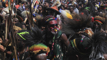 Pesta Rakyat Bakar Batu di Papua Pegunungan