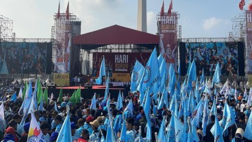 Airlangga hingga Puan Maharani Ikut Hadiri Hari Buruh di Monas