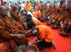 Biksu Gelar Ritual Thudong 2.763 km dari Thailand Menuju Candi Borobudur