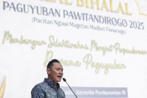AHY Hadiri Halal Bihalal Paguyuban Pawitandirogo