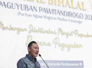 AHY Hadiri Halal Bihalal Paguyuban Pawitandirogo