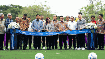 PSSI dan FIFA Bangun Lapangan Bola Ramah Anak di Mandiri Wijayakusuma