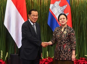 Puan Maharani Terima Kunjungan Presiden Senat Kerajaan Kamboja