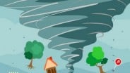 Angin Kencang Terjadi di Kalideres Jakbar, 20 Rumah Rusak