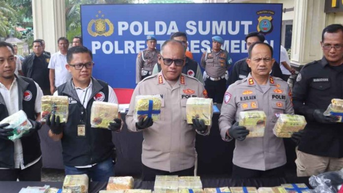 Polisi Tangkap Residivis Bawa Sabu 22 Kg di Medan, Dapat Upah Antar Rp20 Juta