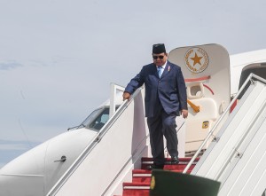 Prabowo Subianto Tiba di Brunei Darussalam
