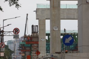Progres LRT Jakarta Fase 1B
