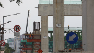 Progres LRT Jakarta Fase 1B