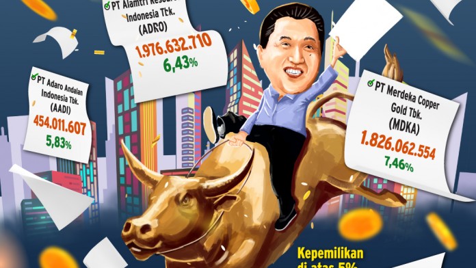 Deretan Saham Portofolio Jumbo Garibaldi Thohir