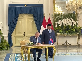 Prabowo Sambut PM Australia Anthony Albanese di Istana Merdeka