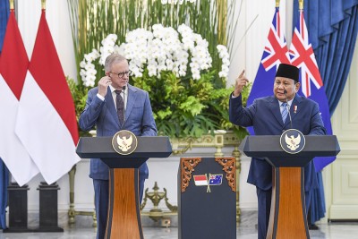 Presiden Prabowo Menerima Kunjungan PM Australia