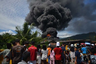 Pabrik Karet PT Teluk Luas di Padang Hangus Terbakar