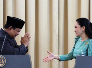 Presiden Prabowo Subianto Lakukan Kunjungan Kehormatan ke PM Thailand Paetongtarn Shinawatra