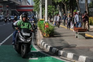 Suasana Kota Jakarta Jelang Demo Mitra Driver Ojek Online (Ojol)