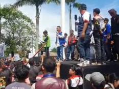 Gelar Aksi Harkitnas 2025, Ribuan Ojol di Sumsel Sampaikan 4 Tuntutan