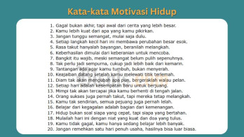 120 Kata-kata Motivasi Hidup sebagai Booster Semangat