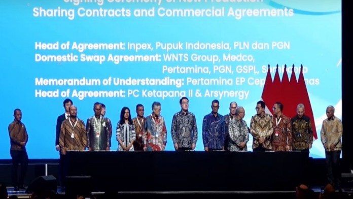 Disaksikan Prabowo, Inpex Teken Perjanjian Jual Beli Gas Masela dengan 3 BUMN