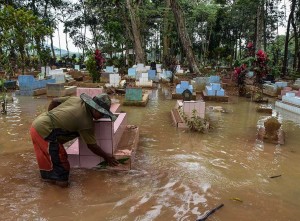 Banjir Akibat Luapan Sungai Citanduy di Kabupaten Ciamis Mulai Surut