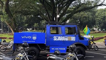Pawai Juara Liga 1, Persib Pakai 4 Rantis Unimog