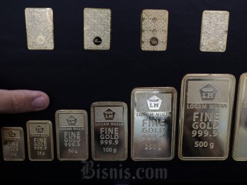Harga Emas Antam Stagnan Hari Ini, Masih Dibanderol Rp1,93 per Gram
