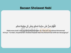 7 Bacaan Sholawat Nabi Sesuai Hadist, Lengkap Arab dan Artinya