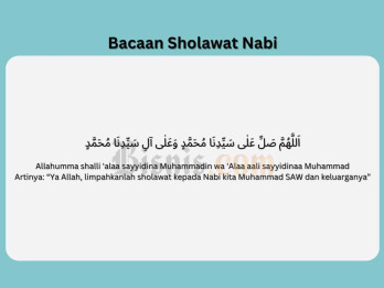 7 Bacaan Sholawat Nabi Sesuai Hadist, Lengkap Arab dan Artinya