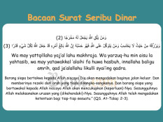 Ayat Seribu Dinar Arab, Terjemahan, dan Cara Mengamalkannya