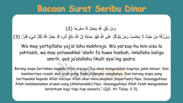 Ayat Seribu Dinar Arab, Terjemahan, dan Cara Mengamalkannya