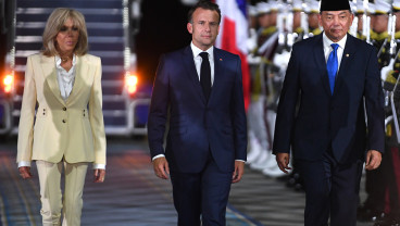 Presiden Prancis Tiba di Indonesia