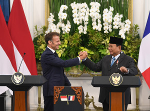 Presiden Prabowo Menerima Kunjungan Presiden Prancis