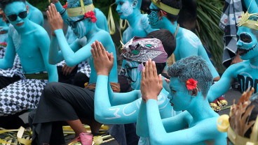 Tradisi Ngerebeg di Desa Tegallalang Bali