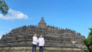 Birunya Langit Borobudur Saat Kunjungan Prabowo dan Macron