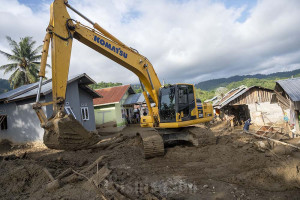 BNPB Fokus Perbaikan Infrastruktur Dasar Pascabanjir Bandang Landa Donggala