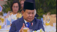 Bukan Wine, Prabowo Teguk Sari Apel Saat Menjamu Macron