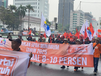 Ribuan Buruh Demo di Istana Hari Ini, Polda Metro Alihkan 2 Ruas Jalan