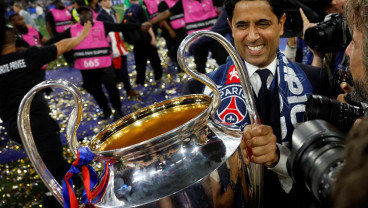 Bahagianya Al-Khelaifi Akhirnya PSG Berhasil Juara Liga Champions