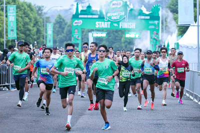 Ribuan Peserta Hijaukan Bandung lewat Road to MILO ACTIV Indonesia Race 2025 Bandung Raya Series