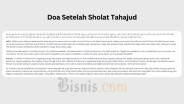 Bacaan Doa dan Dzikir Setelah Salat Tahajud seperti Ajaran Rasulullah SAW