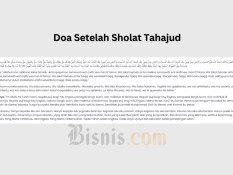 Bacaan Doa dan Dzikir Setelah Salat Tahajud seperti Ajaran Rasulullah SAW
