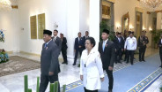 Momen Prabowo, Megawati, dan Gibran Hadir Bareng di Upacara Hari Lahir Pancasila
