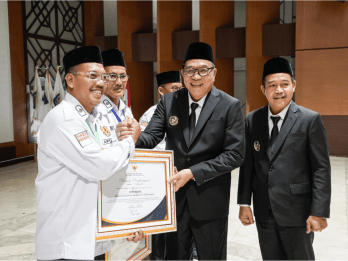 Bupati Muba Lantik 3 Kades Antar Waktu dan Pengurus DPC Apdesi 2025-2030