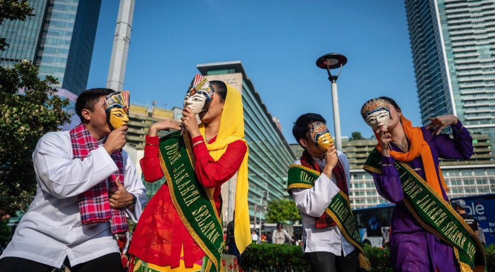 Pertunjukan Kesenian Betawi di CFD