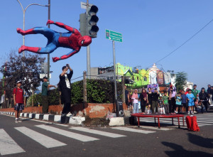 Antusias Hari Bebas Kendaraan Bermotor di Depok