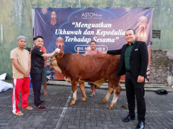 Aston Inn Pandanaran Semarang Sembelih Sapi untuk Kurban Iduladha