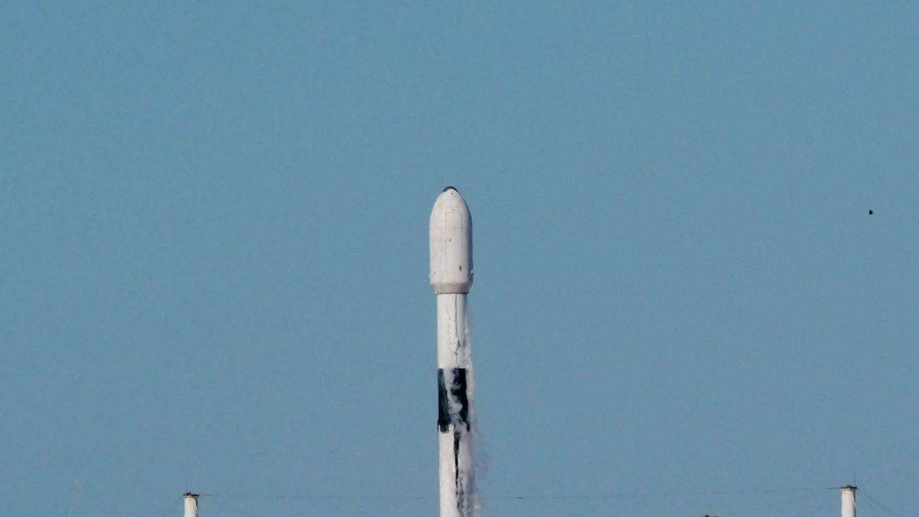 Suasana peluncuran Satelit Merah Putih 2 milik PT Telkom Indonesia (Persero) Tbk. (Telkom) di Cape Canaveral, Forida, Amerika Serikat, Selasa (20/2/2024).