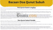 Doa Qunut Subuh Versi Pendek, Panjang beserta Bacaan Latin
