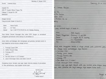 Template dan Contoh Surat Lamaran Kerja Tulis Tangan 2025