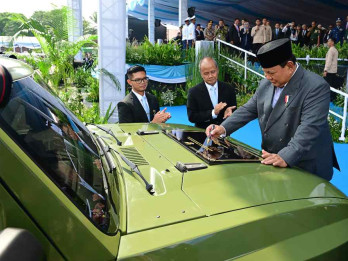 Prabowo Resmikan Peluncuran Mobil Rantis Listrik Pandu Maung MV 3 Buatan Pindad