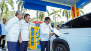 Dukung Energi Hijau, Pusri Luncurkan 'Renewable Energy Charging Station'